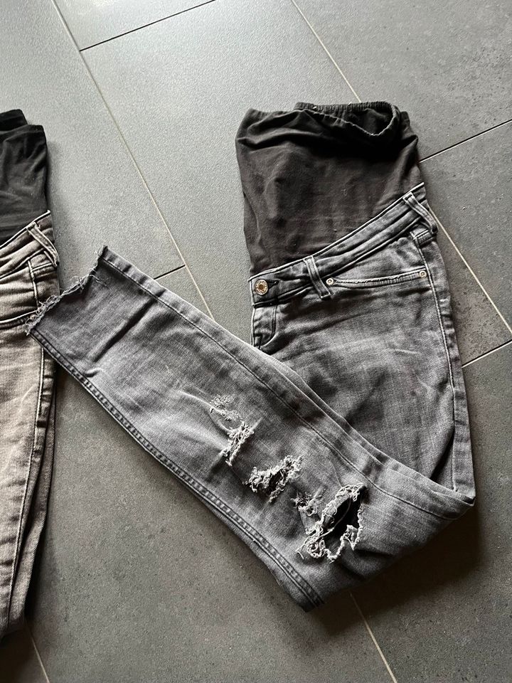 Umstandshosen Jeans H&M Straight und Skinny 38 in Holle
