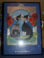 1000 Teile Puzzle, Rosina Wachtmeister, Katzen mit Mohnblumen Nordrhein-Westfalen - Bottrop Vorschau