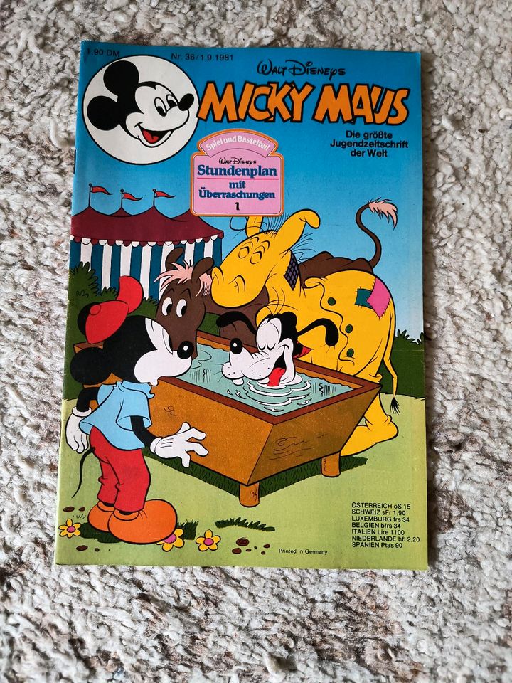 Micky Maus - 1981 - 9 Hefte - Nr. 35-43 in Pulheim