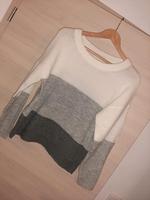 Pulli, S, Jacqueline de Yong, weiß, grau Bayern - Zandt Vorschau