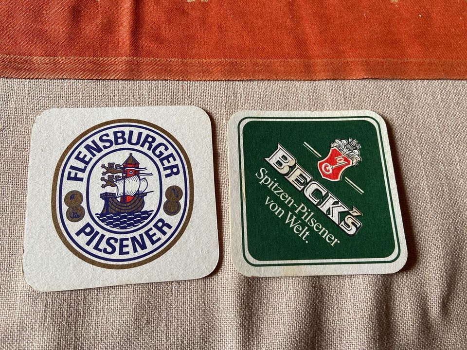 Bierdeckel Bierfilz Becks Flensburger in Bad Dürrheim