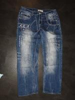 blaue coole Jeans mit Totenkopf Nieten L 40 von Kosmo Berlin - Hohenschönhausen Vorschau