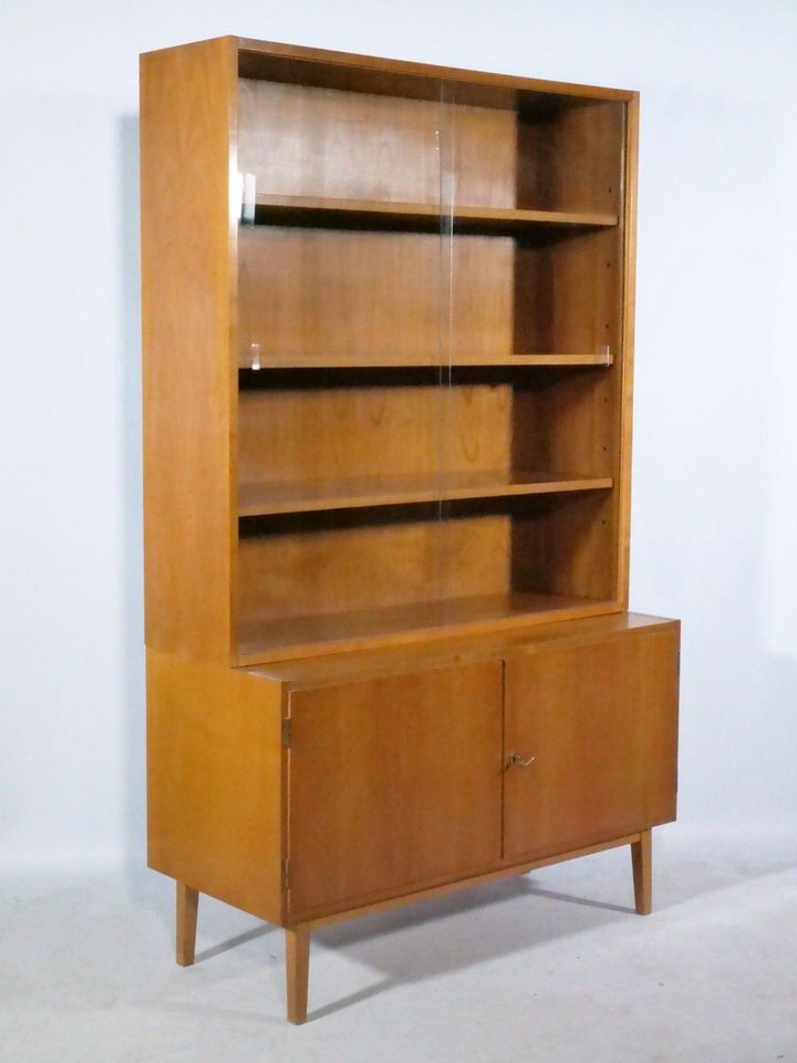 Mid-Century Vitrine Highboard Kirsch Schrank Vintage Kommode 60er in Mainz