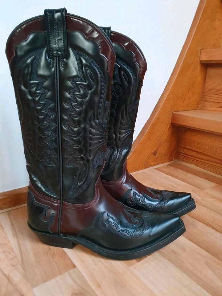 Mezcalero Western Stiefel Cowboy Boots Gr. 38 Leder Motorrad -NEU in Alzenau