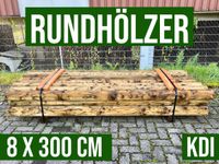 Palisade Rundholz Schneefangholz Stangen Holz - 8 x 300 cm - KDI Nordrhein-Westfalen - Lennestadt Vorschau