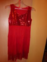 Rotes Bindfaden Swing Kleid mit Pailetten,nur Abholung Sachsen-Anhalt - Halle Vorschau