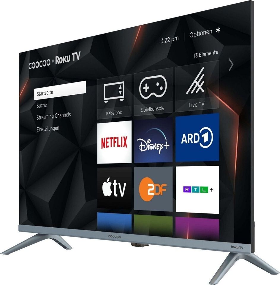 Coocaa 40R3G Smart LCD-LED Fernseher 39,5 Zoll Roku TV HD Direct in Essen