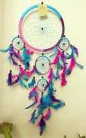 Indianer Dreamcatcher Traumfänger türkis lila pink 22/65 cm. NEU Schleswig-Holstein - Erfde Vorschau