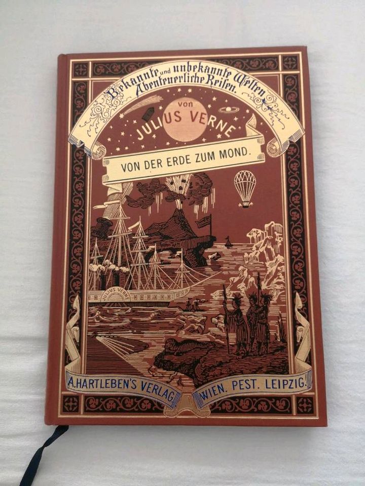 Sammlerstück Jules Verne Von der Erde zum Mond gebundenes Buch in Hameln