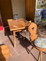 Holztisch mit 3 Stühlen Nürnberg (Mittelfr) - Aussenstadt-Sued Vorschau
