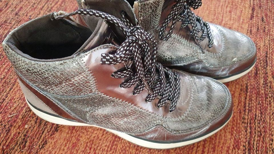 Tamaris Schuh Halbschuh Sneaker metallic, Absatz knapp 5 cm, 38 in Rosenheim