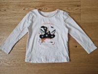 C&A Langarmshirt mit Einhorn Glitzer Pailletten, Größe 110 Brandenburg - Teltow Vorschau