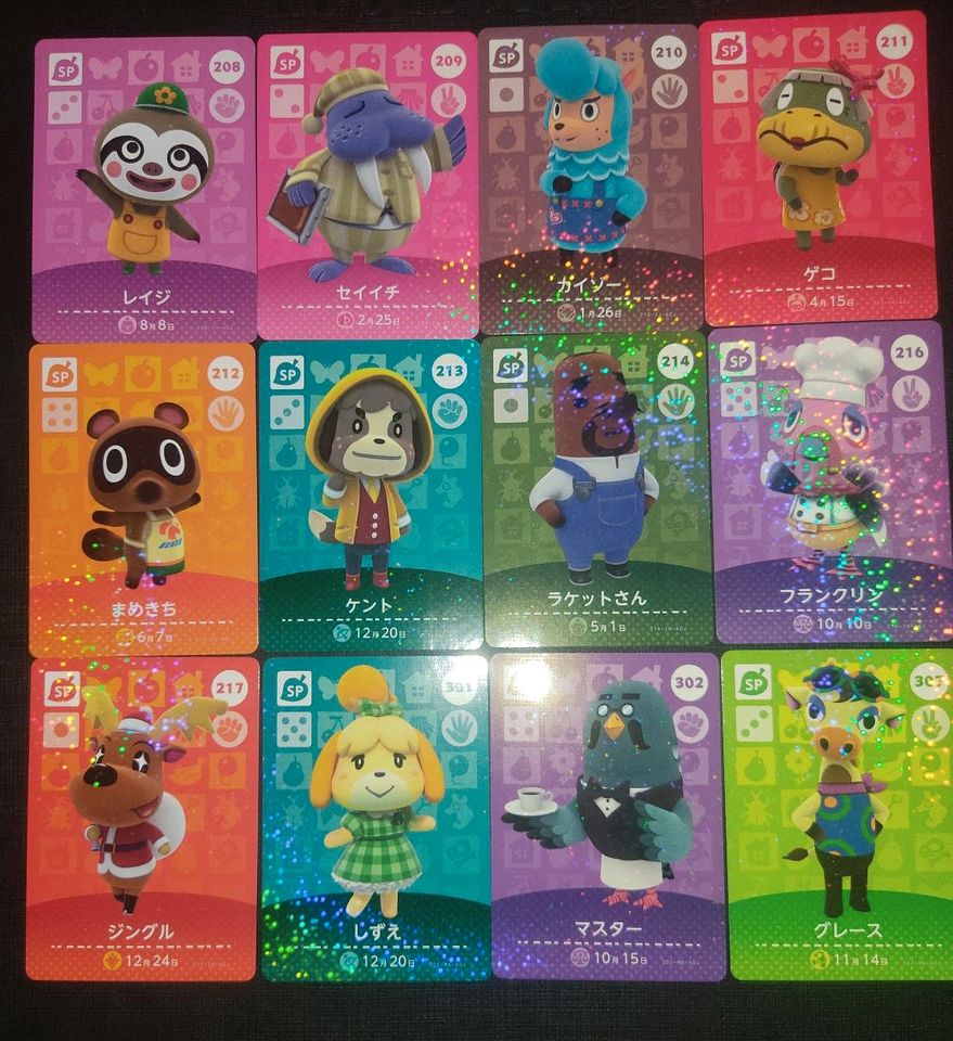 Animal Crossing Amiibo Karten 65 Original Karten für 30€ in Meerbusch