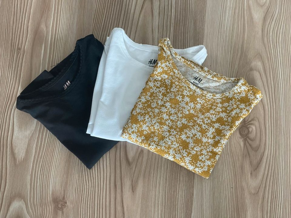 ⭐️H&M 3 x Langarm-Shirts⭐️ GR 98/104 *1er Hand* in Lohmar