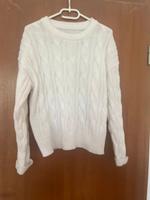 Kuscheliger Zopfmuster-Pullover in Cremeweiß Niedersachsen - Sarstedt Vorschau