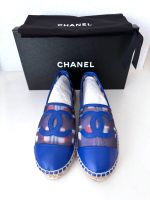 Chanel Espadrilles Ballerinas Blau Bunt 37 Mesh / Leder + Box Eimsbüttel - Hamburg Rotherbaum Vorschau