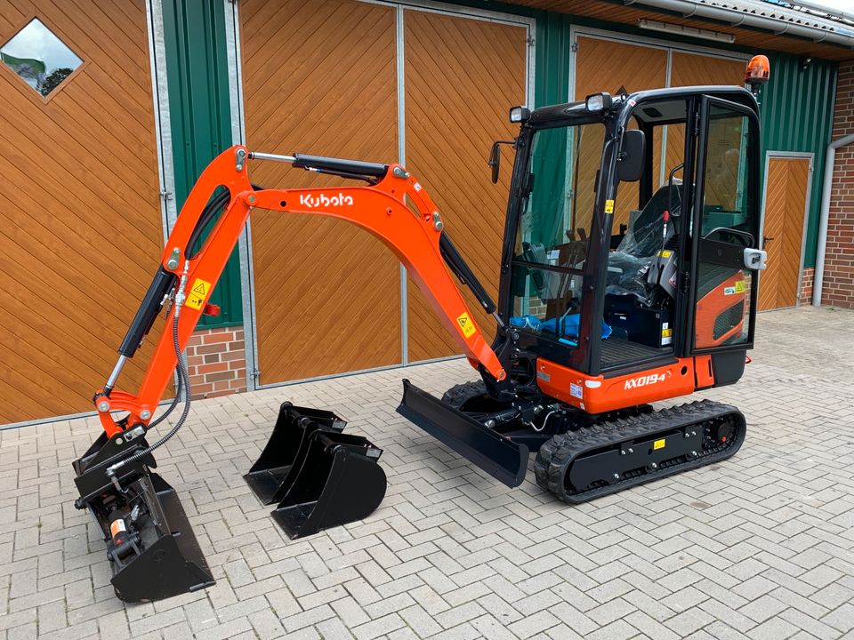 Minibagger, Kubota KX019-4, Mieten/Leihen in Esterwegen