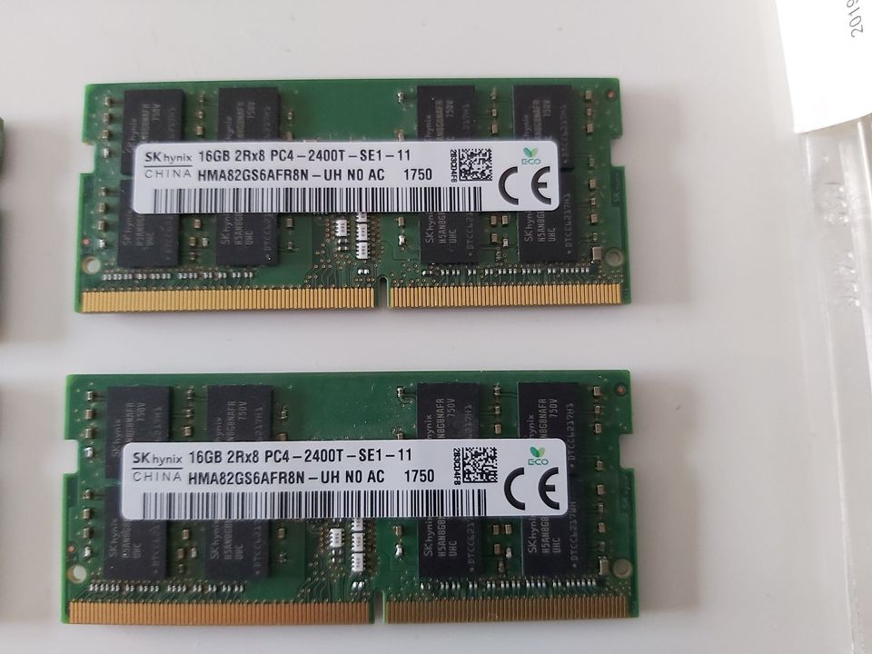 Notebook RAM Speicher:16GB PC4-2400T, 2133P in Langen (Hessen)