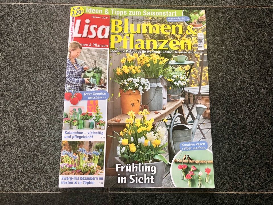 ❌ LISA Blumen & Pflanzen Garten ZEITSCHRIFT Februar 2024 AKTUELL in Starnberg