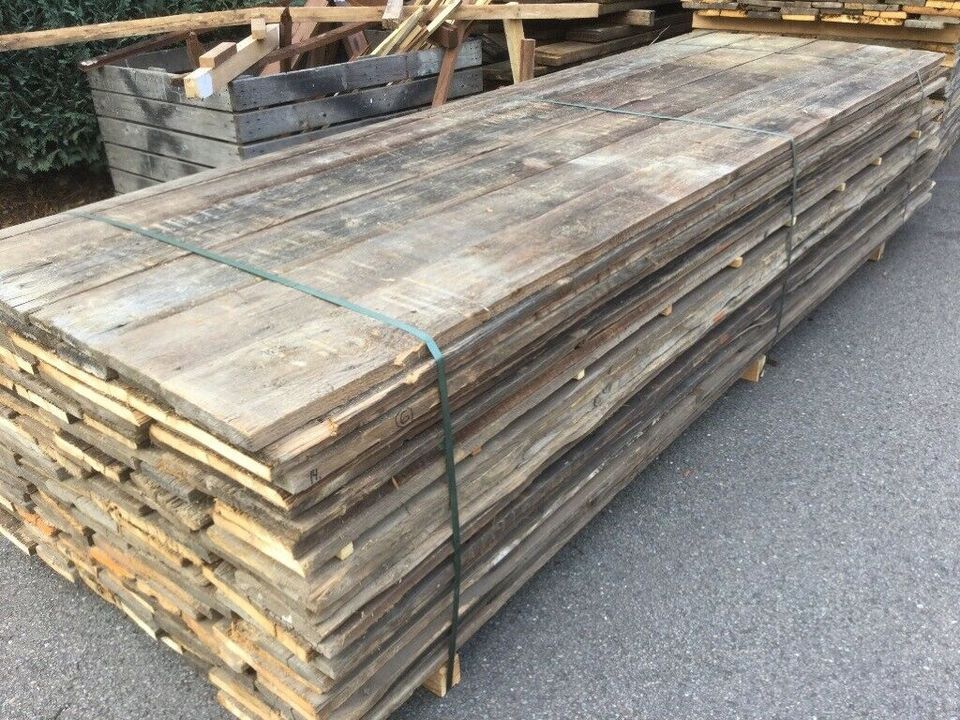 ALTHOLZ BRETTER GEBÜRSTET BARNWOOD WANDVERKLEIDUNG SCHIEBETÜR in Aachen