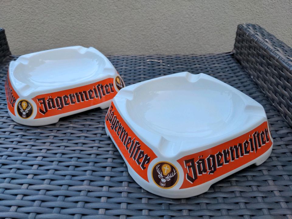 2 Jägermeister Aschenbecher, NEUZUSTAND, Preis je AB. in Riethgen