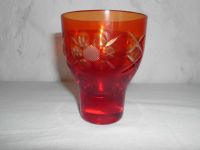 roter kleiner Kunstglas Becher mit Dekor Thüringen - Mellingen Vorschau