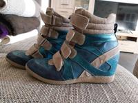 Stiefeletten Gr. 40, blau/beige Nordrhein-Westfalen - Löhne Vorschau