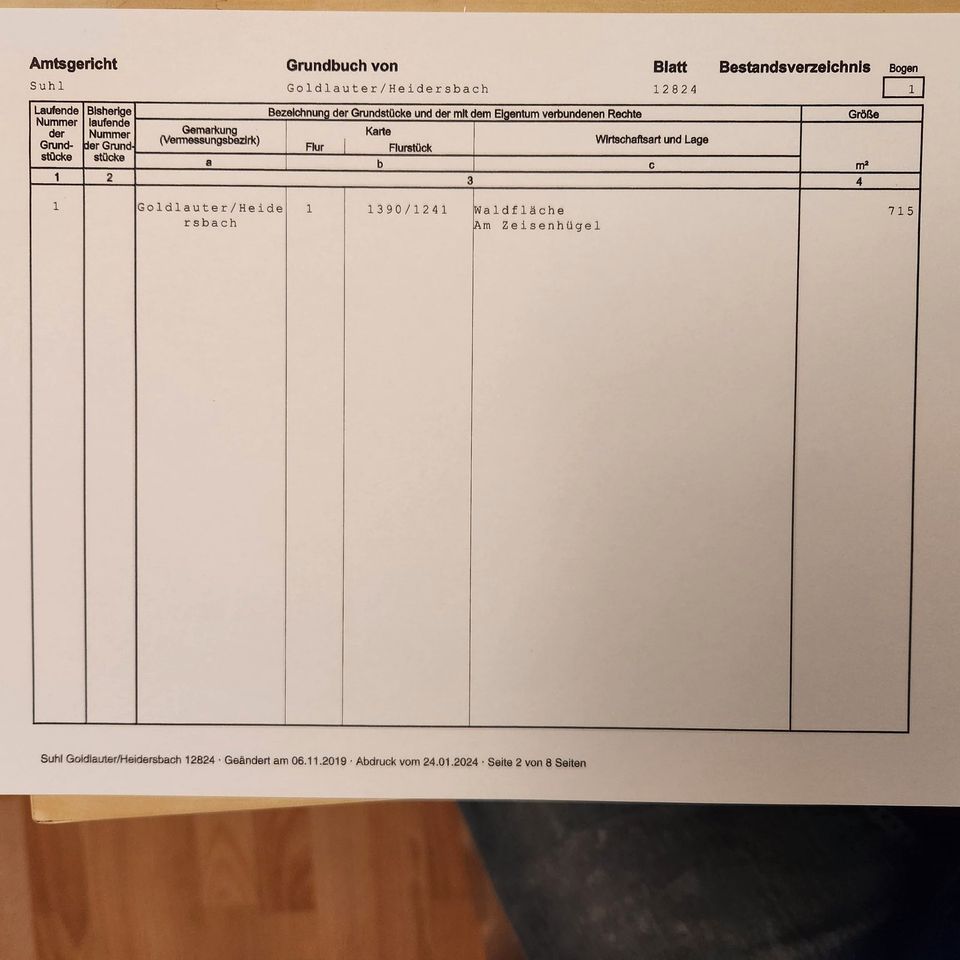 Waldfläche-98528 Sohl-Hinter Suhlerstr. 66-Goldlauter-Heidersbach in Suhl