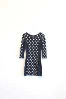 Bodycon Kleid Stretch Polkadots Punkte dunkelblau XS 34 Bayern - Münchberg Vorschau