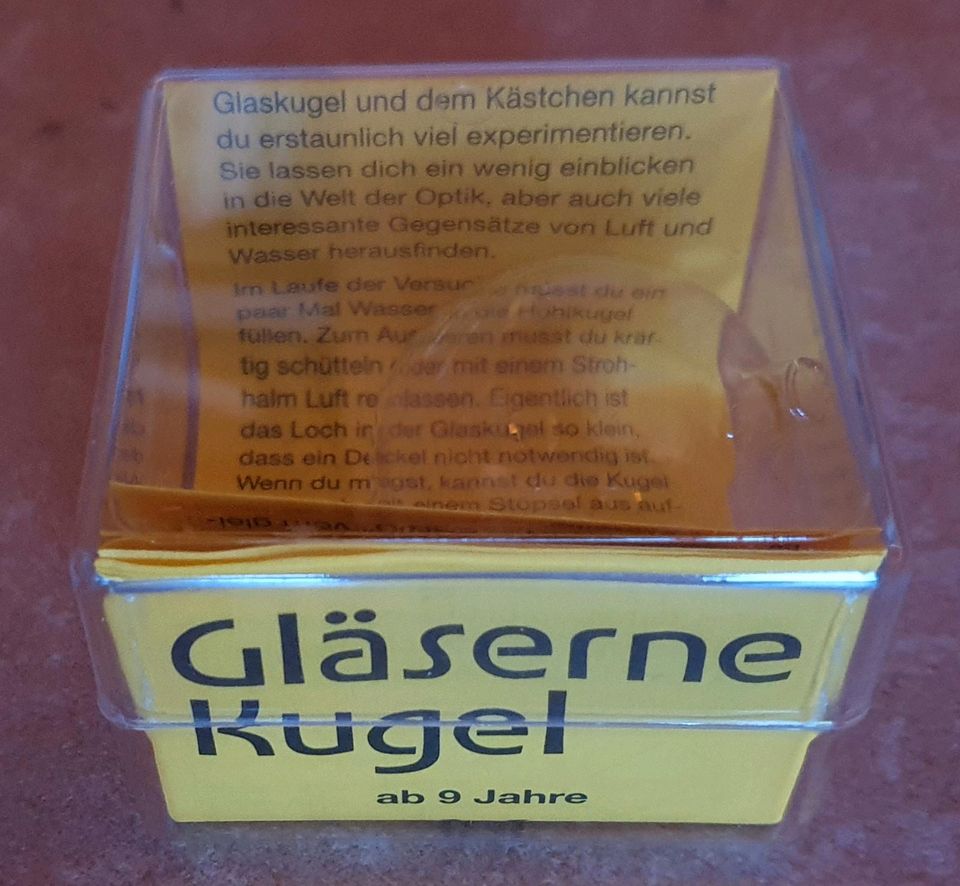 GLÄSERNE KUGEL von Kraul optische Experimente Lupe Linse ab 9 NEU in Wadgassen