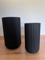 Lyngby Vase Set aus 25 cm und 20,5 cm matt schwarz Saarland - Homburg Vorschau