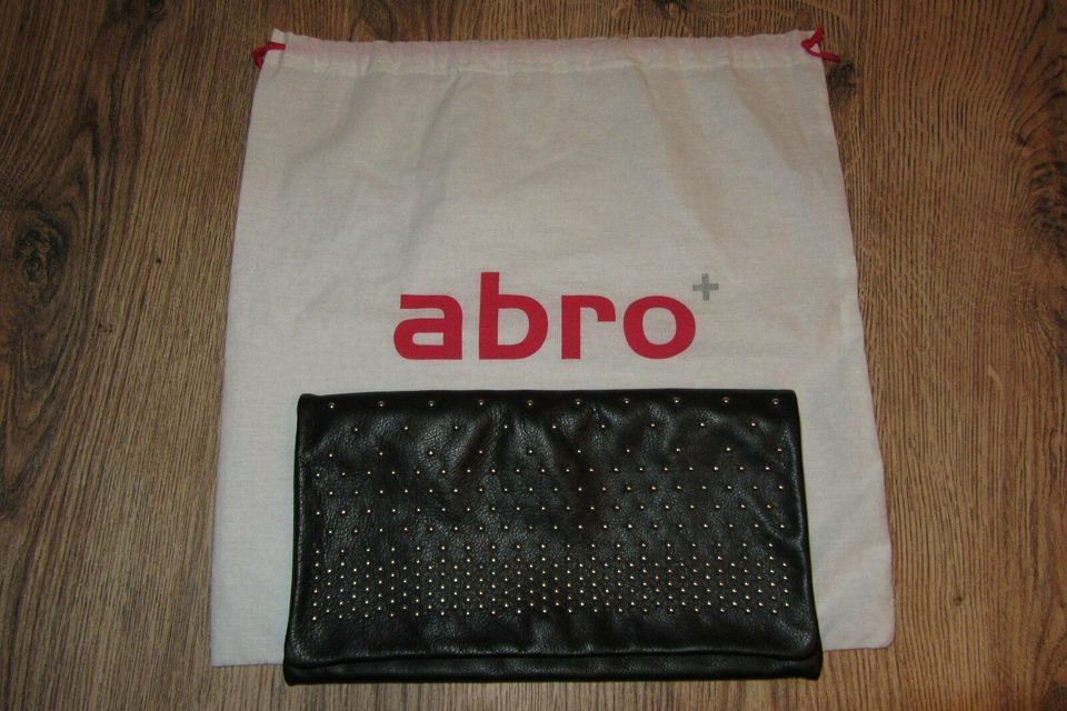 ABRO Clutch Tasche schwarz mit silbernen Nieten NEUw.!!! in Münnerstadt