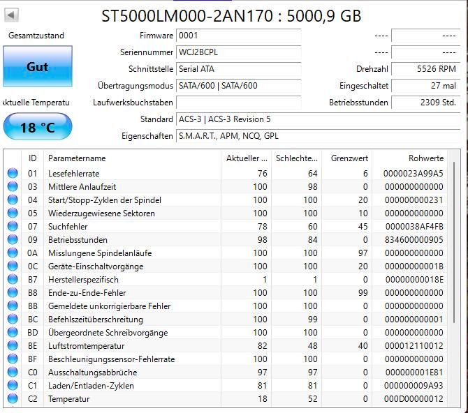 5TB Festplatte HDD Seagate 2.5 Zoll in Bochum