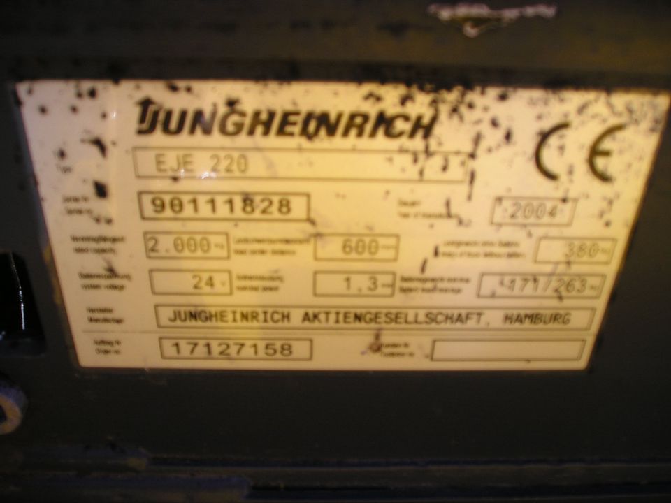 Elektrohubwagen , Ameise , Jungheinrich , Stapler , E-Hubwagen in Könnigde