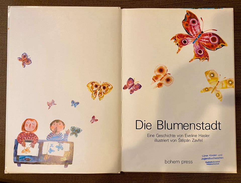 Die Blumenstadt, Eveline Hasler, Stepan Zavrel, Bilderbuch in Kronberg im Taunus