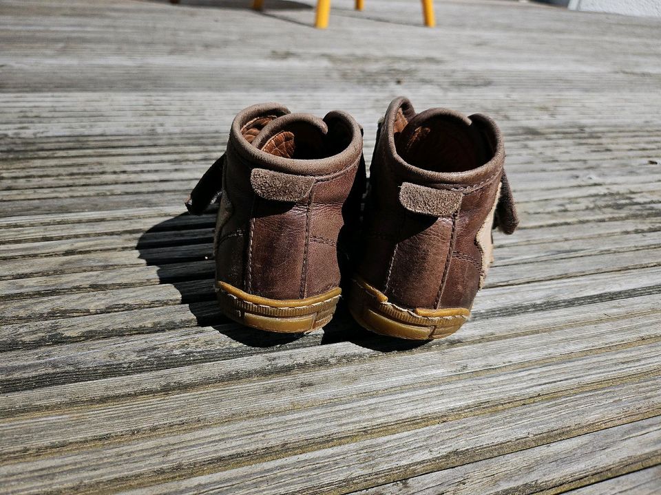 Bisgaard Halbschuh Leder Klett braun 28 in Kassel