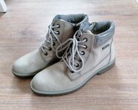 Tamaris Boots Duo-Tex Stiefeletten grau Gr. 36 Leder Stiefel grey Nordrhein-Westfalen - Attendorn Vorschau