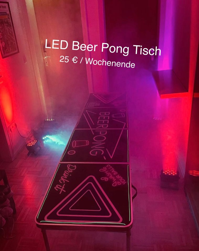 ⚡ Lichtanlage mit 4 LED Par Lights mieten in Köln ⚡ Partylicht Discolicht Lichttechnik Veranstaltungstechnik Lichtset Partybeleuchtung Eventbeleuchtung Hochzeitsdeko Hochzeit Verleih Nebelmaschine in Köln