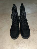 Schnürstiefeletten Wildleder, Gr.39, Reißverschluss Brandenburg - Panketal Vorschau