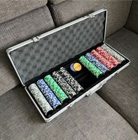 Pokerkoffer Poker 500 Chips + Small Blind Big Blind Schleswig-Holstein - Flensburg Vorschau