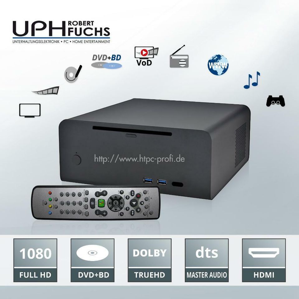 UPH Media Center- Aachen -NEU- MediaCenter PC,HTPC- Ready To Use* in Köln