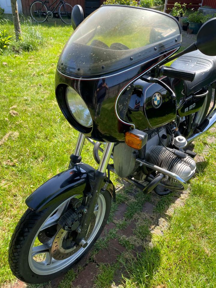 BMW R80 TYP 247 MONOLEVER ORIGINAL LACK EZ1987 TÜV NEU mit Koffer in Hodenhagen