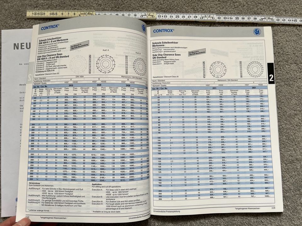 Katalog '93 Neuhäuser CONTROX-Präzisionswerkzeuge in Bremen