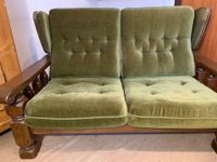 Schönes Vintage Sofa 70er 80er Retro Holz grün 2-Sitzer Bayern - Würzburg Vorschau