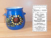 Marzi & Remy Keramik Krug / Vase 3653 blau mit Sonnenblumen Schleswig-Holstein - Norderstedt Vorschau