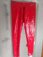 Hochglanz Lack Vinyl Schritt-Zip Leggings Rubber Gr.XXL rot Schleswig-Holstein - Elmshorn Vorschau