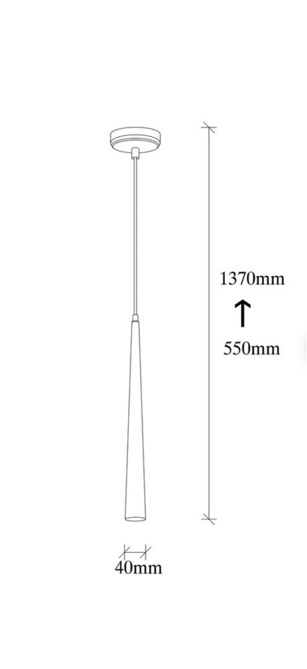 LED-Kegel Pendelleuchte 1-flammig Rosaline Lampe Licht in Lohe-Föhrden