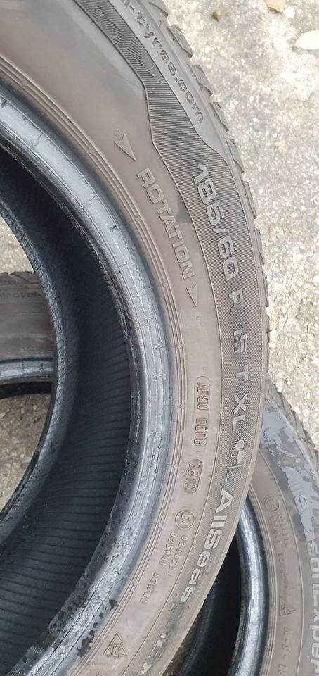 2 Stk. Allwetterreifen UNIROYAL ALLSEASONEXPERT 185/60 R15 88 T in Colditz