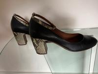 FRU.IT Damenschuhe, schwarz mit grünem Absatz, Größe 39 Bayern - Burgebrach Vorschau