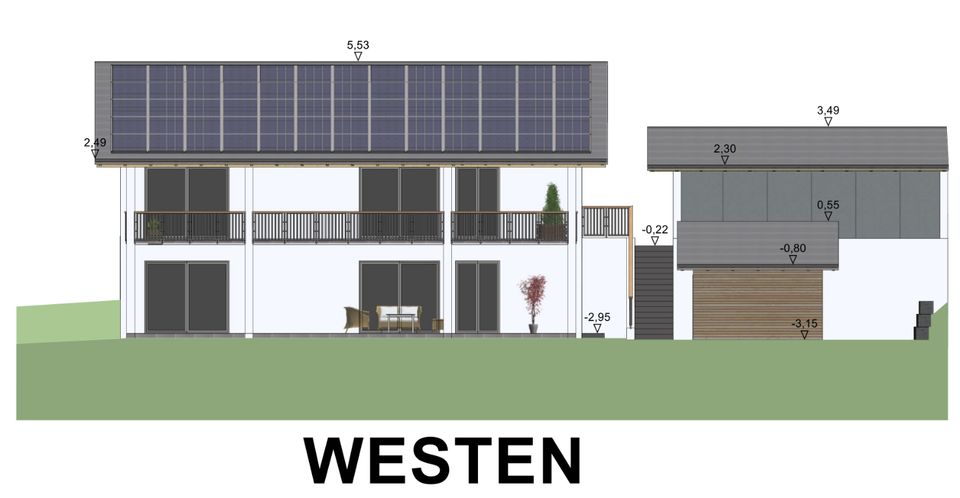 Neubauwohnung Erdgeschoss in Hanglage Pfarrkirchen/Degernbach in Pfarrkirchen